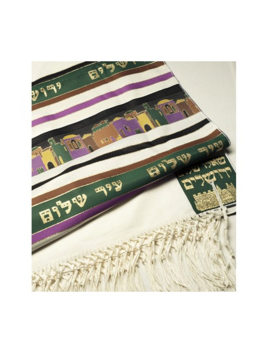 טליתניה ירושלים טלית עיר הקודש טלית ג... | טליתים מודרניים
